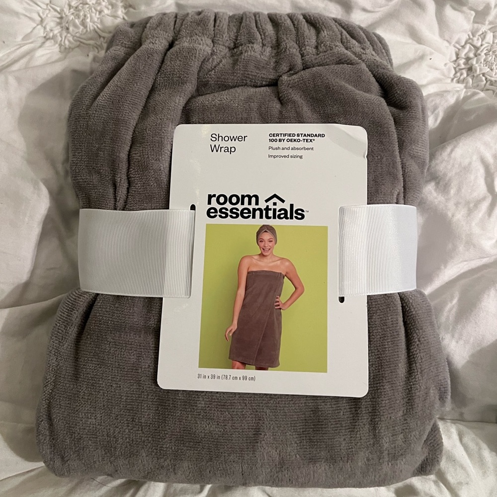 Shower towel and head wrap